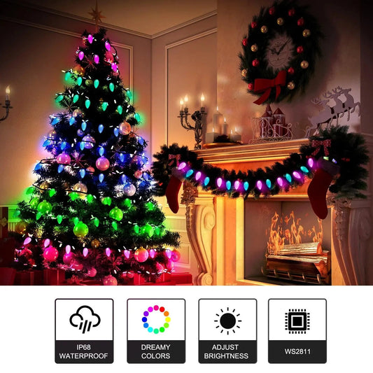 Mattos Designs™ 12V Replica C7 Pixels Double Data PixaString – Durable GS8208 LED Pixels