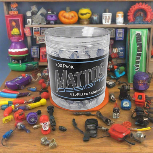 Mattos Designs™ Gel Filled Connectors – 200 Pack – Moisture-Resistant Wiring
