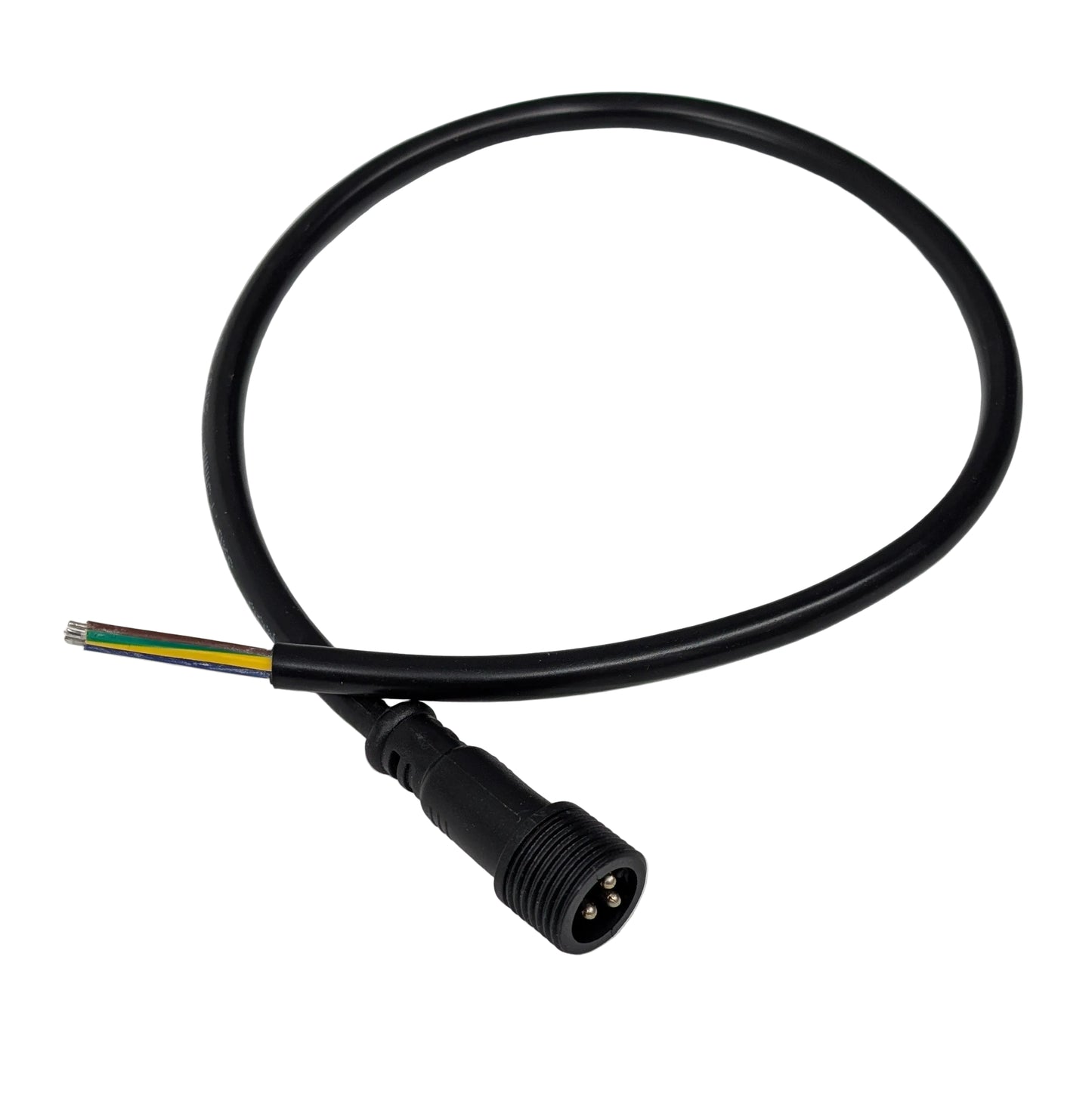 Waterproof xConnect male connector with integrated silicone sealing ring