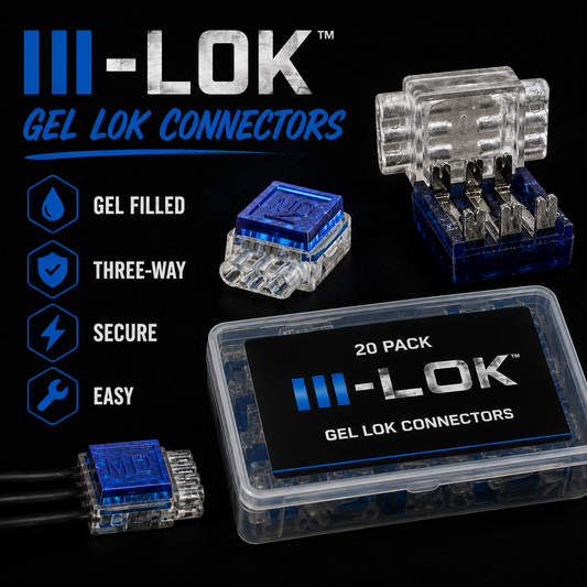 Mattos Designs™ III-Lok™ Gel Lok Connector – 3-Wire Quick Splice (20 Pack)
