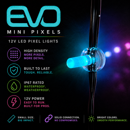 Mattos Designs™ EVO Mini Pixels – Compact 12V WS2811 LED Pixels (High Density)