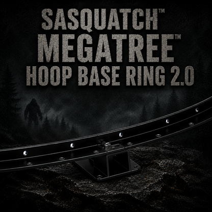 Mattos Designs™ Sasquatch MegaTree™ Hoop 2.0 – Heavy-Duty Steel Base Hoop