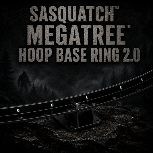 Mattos Designs™ Sasquatch MegaTree™ Hoop 2.0 – Heavy-Duty Steel Base Hoop
