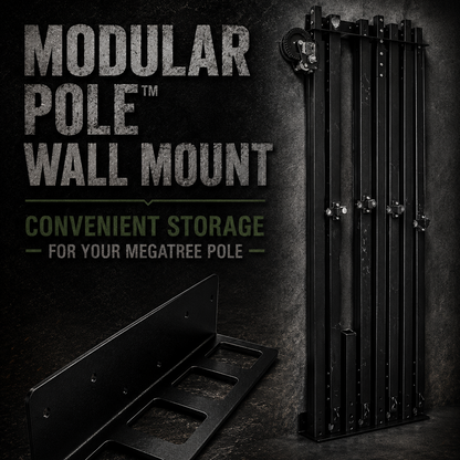 Mattos Designs™ Modular Pole Wall Mount – MegaTree Pole Segment Storage