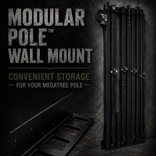 Mattos Designs™ Modular Pole Wall Mount – MegaTree Pole Segment Storage