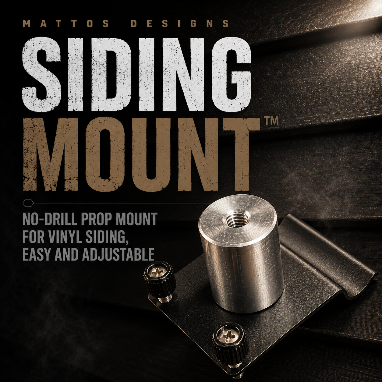Mattos Designs™ Siding Mount™ – No-Drill Clip Mount for Vinyl & Aluminum Siding