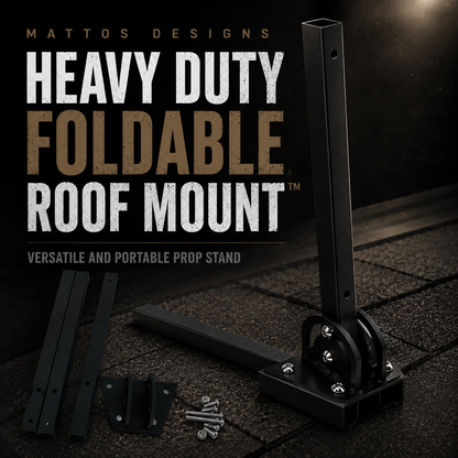 Mattos Designs™ Heavy Duty Foldable Roof Mount™ – Portable Prop Stand