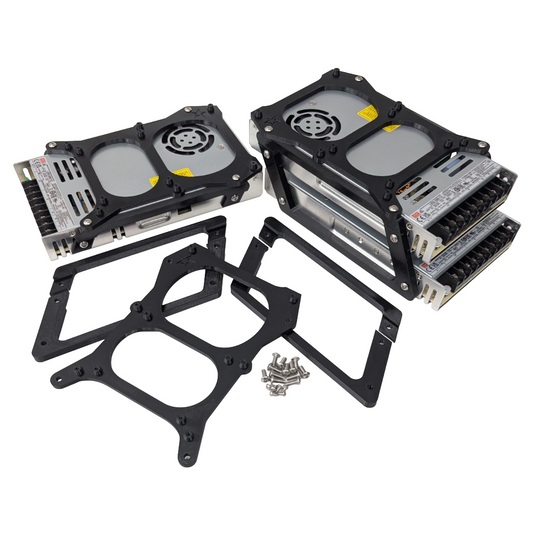 Cosmic Dock System mounting kit for Baldrick controllers with single and dual Mean Well LRS-350 power supply builds