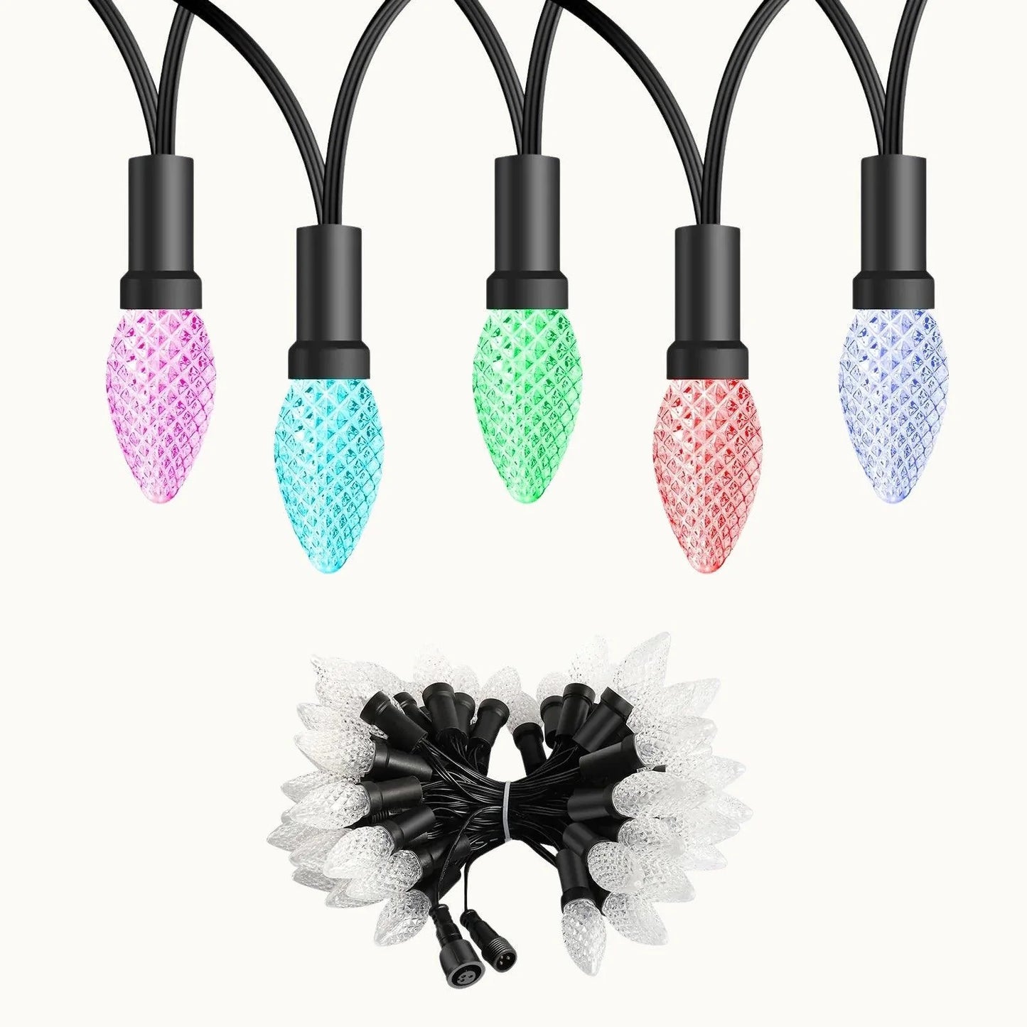 Mattos Designs™ 12V Replica C7 Pixels Double Data PixaString – Durable GS8208 LED Pixels