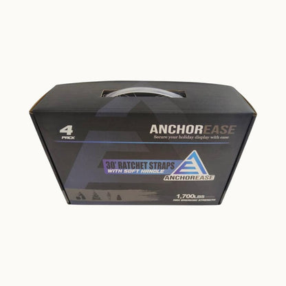 Mattos Designs™ AnchorEase™ 30' Ratchet Straps – Heavy-Duty Outdoor Display Tie-Down Kit