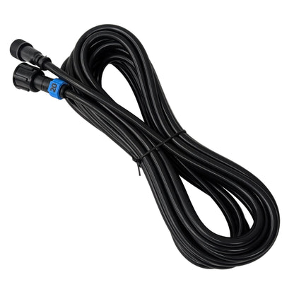 20ft round xConnect 3-core pixel cable extension with blue ID clip