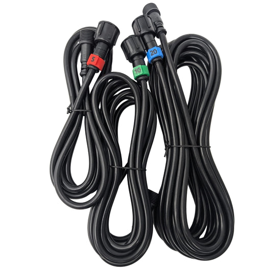 Round xConnect pixel cable extensions in 5ft, 10ft, and 20ft lengths