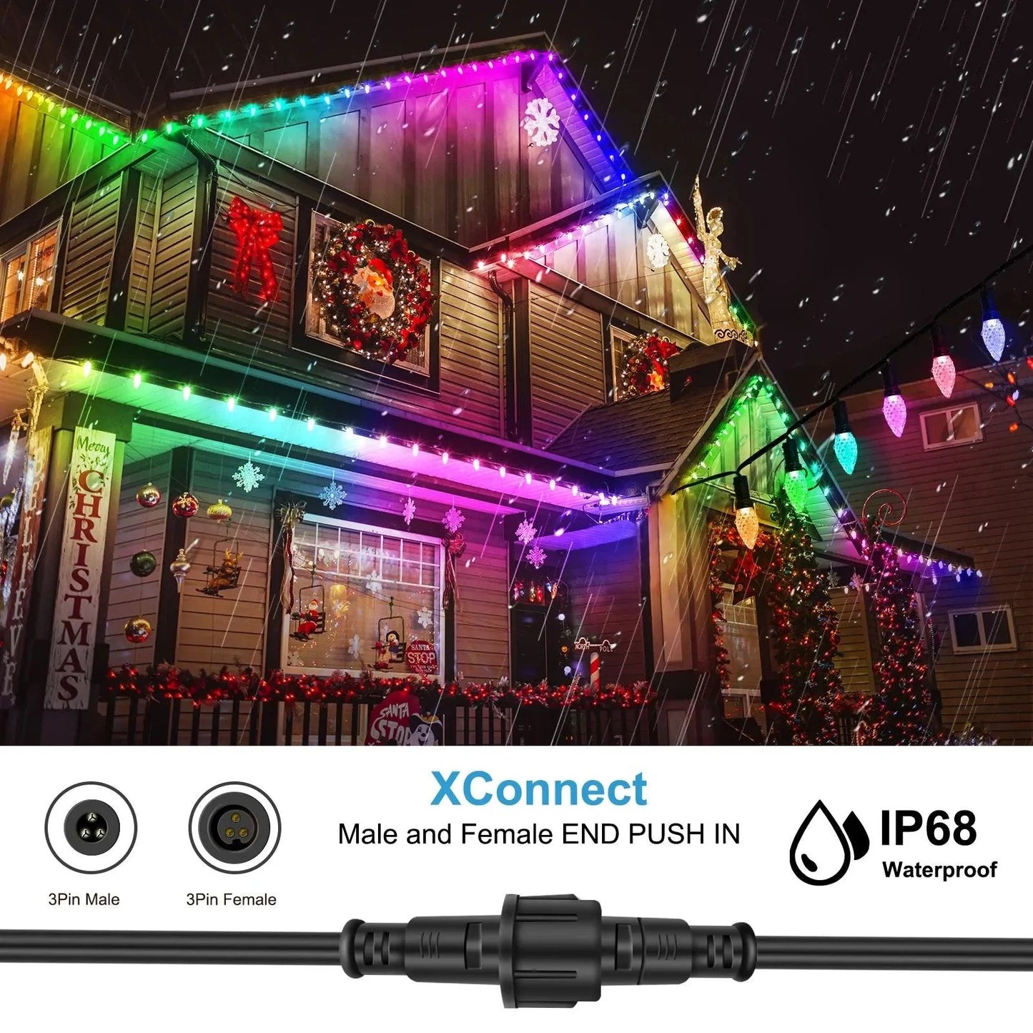 Mattos Designs™ 12V Replica C7 Pixels Double Data PixaString – Durable GS8208 LED Pixels